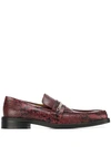 MARTINE ROSE SQUARE TOE LOAFERS