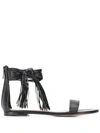 Gianvito Rossi Sandals Noelle Flat Black Leather