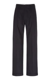 MAISON MARGIELA WOOL-BLEND STRAIGHT-LEG trousers,764657