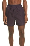 Alyx Garment Dyed Swim Trunks In Purple