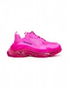 Balenciaga Triple S Clear Sole Logo-embroidered Foam And Mesh Sneakers In Pink