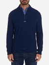 ROBERT GRAHAM DRAFT 1/4 ZIP KNIT