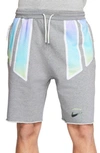 Nike Pigalle Nrg Cotton Sweat Shorts In Dark Grey Heather