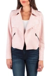 Kut From The Kloth Jacee Draped Moto Jacket In Rose