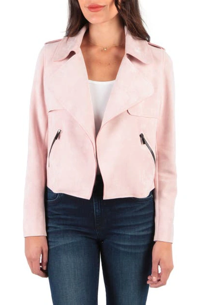 Kut From The Kloth Jacee Draped Moto Jacket In Rose