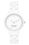 KATE SPADE MORNINGSIDE SILICONE STRAP WATCH, 38MM,KSW1608