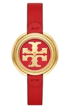 TORY BURCH THE MILLER LEATHER STRAP WATCH, 36MM,TBW6202