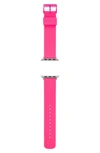 Skagen Silicone 38mm Silicone Apple Watch Strap In Neon Pink