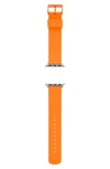 Skagen Silicone 38mm Silicone Apple Watch Strap In Neon Orange