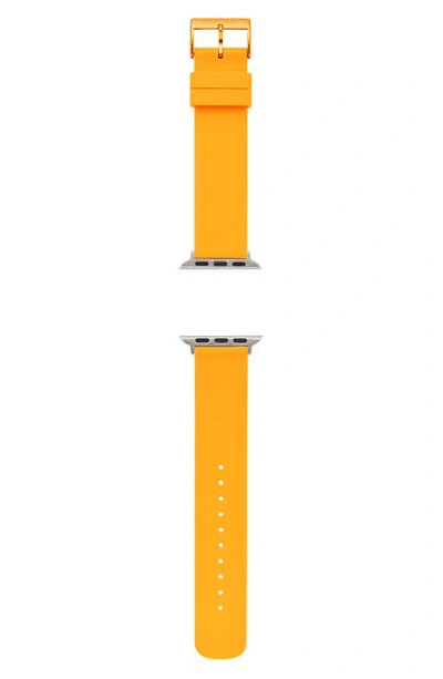Skagen Silicone 38mm Silicone Apple Watch Strap In Yellow