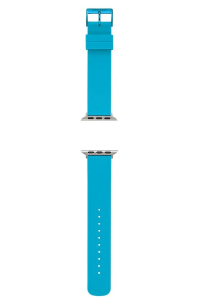 Skagen Silicone 38mm Silicone Apple Watch® Strap In Neon Blue