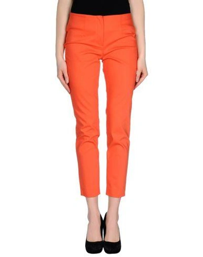Les Copains Casual Trousers In Coral