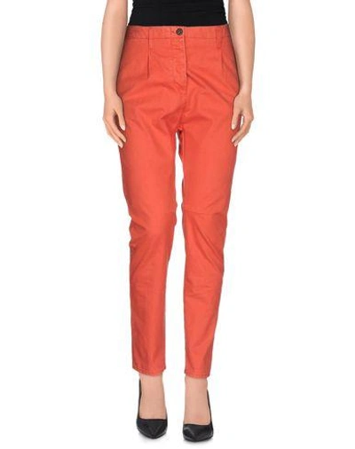Novemb3r Casual Trousers In Red
