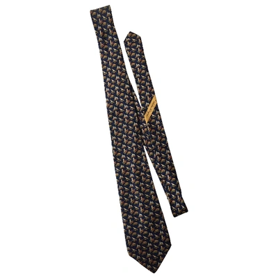 Pre-owned Ferragamo Silk Tie In Multicolour