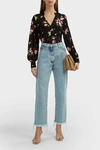 A.L.C Rivera Floral Silk Top