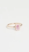 ALISON LOU 14K ENAMEL STACK RING