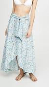 TIARE HAWAII Azure Wrap Skirt