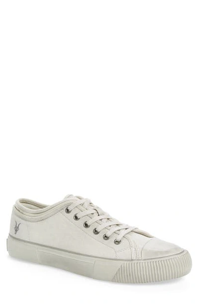 Allsaints Men's Rigg Low-top Canvas Sneakers In Off White
