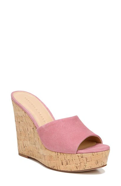 Veronica Beard Dali Platform Wedge Sandal In Peony