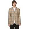 BURBERRY BEIGE WOOL TAILORED BLAZER