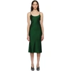 CHRISTOPHER ESBER GREEN TIE BACK BIAS SLIP DRESS