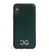 DOLCE & GABBANA LEATHER IPHONE X/XS CASE,15098325