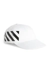 OFF-WHITE DIAGONAL PRINT BASEBALL HAT,15116285