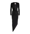 ALEXANDRE VAUTHIER CRYSTAL-EMBELLISHED RUCHED GOWN,15149319
