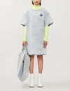 MM6 MAISON MARGIELA LOGO-APPLIQUÉ DENIM MINI DRESS,R00020156