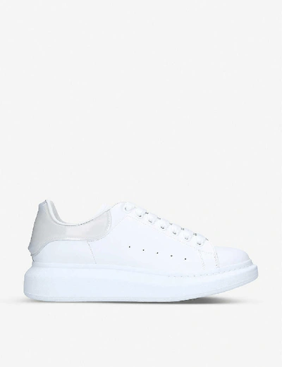 Alexander Mcqueen Men's Show Leather And Silicone Platform Trainers