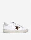 GOLDEN GOOSE HI STAR M7 STAR-EMBROIDERED LEATHER TRAINERS,R00022916