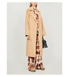 Nanushka Oversized Loose Coat In Nude