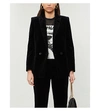 ZADIG & VOLTAIRE DOUBLE-BREASTED VELVET BLAZER,R00006818