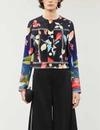 PETER PILOTTO Cropped floral-print stretch-woven jacket