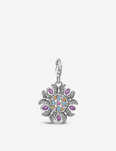 Thomas Sabo Charm Club Kaleidoscope Sterling-silver And Cubic Zirconia Charm In Multicoloured