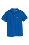 Lacoste Kids' Classic Pique Polo In Euy Saurel Chine