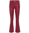STOULS DEAN MID-RISE FLARED LEATHER PANTS,P00445056