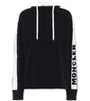 MONCLER LOGO WOOL AND CASHMERE HOODIE,P00450718