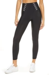 ADAM SELMAN SPORT HIGH WAIST LACE-UP LEGGINGS,15015LAC