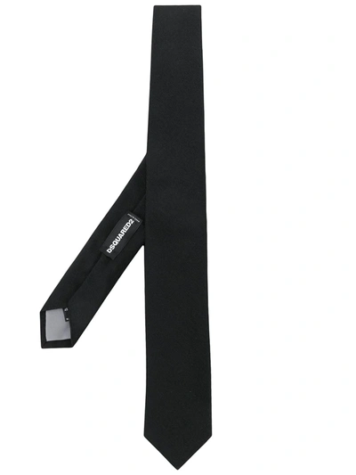 Dsquared2 Silk-blend Tie In Black