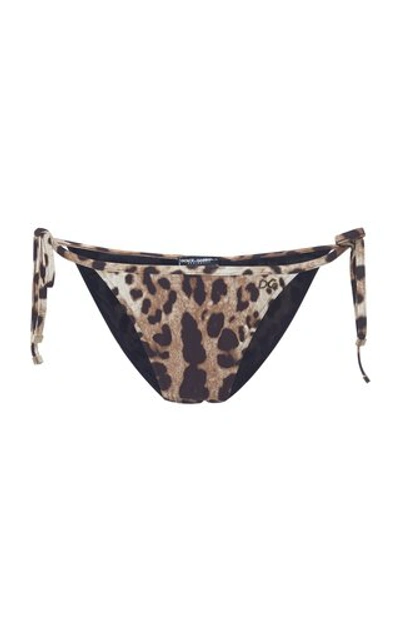 Dolce & Gabbana Printed Bikini Briefs In Animal