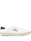 Saint Laurent Side Logo Sneakers In White