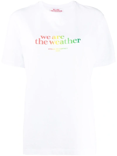 Stella Mccartney We Are The Weather T-shirt In White