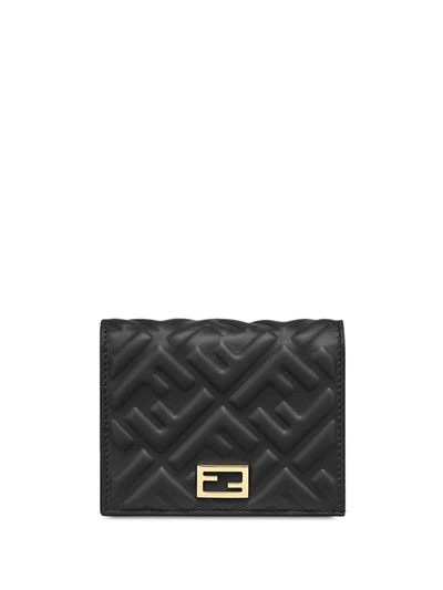 Fendi Baguette Mini Wallet In Black