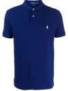 Polo Ralph Lauren Cotton Polo Shirt With Embroidered Logo In Blue