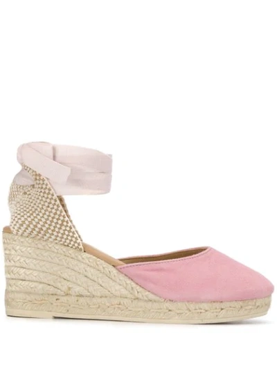 Manebi Mid-wedge Heel Espadrilles In Pink