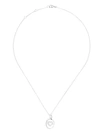 ANNOUSHKA 18KT WHITE GOLD DIAMOND HEART NECKLACE