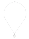 ANNOUSHKA 18KT WHITE GOLD DIAMOND INITIAL P NECKLACE