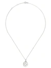 ANNOUSHKA 18KT WHITE GOLD DIAMOND INITIAL G NECKLACE