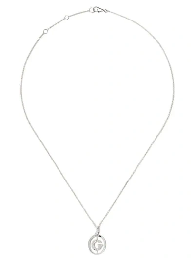 Annoushka 18kt White Gold Diamond Initial G Necklace In 18ct White Gold